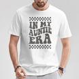 In My Auntie Era Retro Groovy Cool Aunt Auntie Club Gray T-Shirt Lustige Geschenke