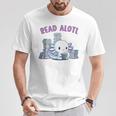 Axolotl Reading A Book Read Alotl Books Axolotl Book T-Shirt Unique Gifts