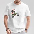 Bambino Bambini 4 Anni Dirt Bike Compleanno Motocross Mx 4° Maglietta Regalos divertidos