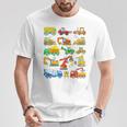 Bambino Camion Cantiereeicoli Costruzione Bambini Scavatore Ruspa Maglietta Regalos divertidos