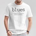 Blues Music Definition Músico Guitarrista Divertido Regalo Camiseta unisex Regalos divertidos
