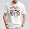 Boo-Jee Cute Ghost Coffee Toddler Girl Halloween T-Shirt Personalized Gifts