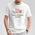 Camisa De Dormir Cerdito Pijama Cerdo Camiseta unisex Regalos divertidos