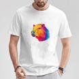 Capibara Spruch Don't Worry Be Capy Arcobaleno Maglietta Regalos divertidos