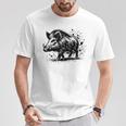 Chasseur Sanglier Motiv Chasse Chasseur Sanglier T-Shirt Cadeaux drôles