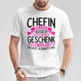 Chefin Wir Habenersucht Für Dich Geschenk Zu Finden T-Shirt Lustige Geschenke