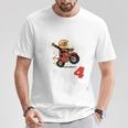 Children's 4Th Birthday Aus Dem Weg Ich Bin Schon 4 Jahre Motorcycle T-Shirt Lustige Geschenke