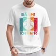 Children's Bäm Ich Bin 10 Zehn Jahre Junge 10Th Birthday Football T-Shirt Lustige Geschenke