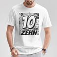 Children's Birthday Ich Bin 10 Zahlwort Zehn T-Shirt Lustige Geschenke