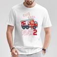 Children's Ich Bin 2 Feuerwehrmann Tatü Tata Feuerwehr T-Shirt Lustige Geschenke