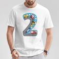 Children's Kinder 2 Geburtstag Junge 2 Jahre T-Shirt Lustige Geschenke