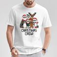 Christmas Crew Xmas Family Group Matching Christmas Pajama T-Shirt Personalized Gifts