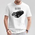 Coche Antiguo Británico Morgaen – Plus 4 O Plus 8 Camiseta unisex Regalos divertidos