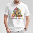 Colorido Diseño De Caballos Para Niñas Amantes De Los Caballos Sin Mangas Camiseta unisex Regalos divertidos