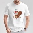 Con Scoiattolo Just A Girl Who Loves Squirrels Maglia A Manica Maglietta Regalos divertidos