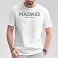 Coordenadas España Ciudad Madrid Camiseta unisex Regalos divertidos