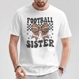 Coquette Bow American Football Sister Game Day Thanksgiving T-Shirt Unique Gifts