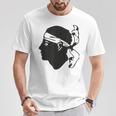 Corsica Mohren's Head Flag T-Shirt Lustige Geschenke