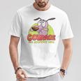 Courage The Cowardly Dog Colorful Courage Maglietta Regalos divertidos