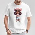 Cute Cowgirl Coquette Western Rodeo Melanin Black History T-Shirt Unique Gifts