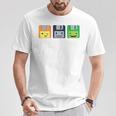 Diskette Floppy Retro Nerd Gamer Pixel T-Shirt Lustige Geschenke