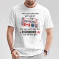 Donna Richmond Ragazza Richmond Boarding Pass Richmond Con Collo A Maglietta Regalos divertidos