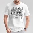 Drôle Darchitecture Humour Architecte T-Shirt Cadeaux drôles