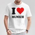 Me Encanta Munich Camiseta unisex Regalos divertidos
