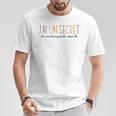 Enfant Secret Future Grande Soeur 2025 Jeais Etre Grande Soeur T-Shirt Cadeaux drôles