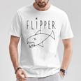 Flipper Punk Rock Grunge Fish Graphic T-Shirt Lustige Geschenke