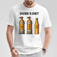 Diving For Diving Diet Beer Blue T-Shirt Lustige Geschenke