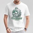 Gardening Because Murder Is Wrong Retro Plant Lover T-Shirt Lustige Geschenke