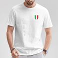 Gli Azzurri Italian Fan Flag Blue T-Shirt Lustige Geschenke