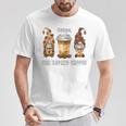 Gnope Not Before Coffee Cute Gnome Graphic Coffee Cup Beans T-Shirt Unique Gifts