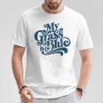 My Grass Is Blueintage Bluegrass Hand Lettering Retro T-Shirt Lustige Geschenke