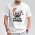 Hallochen Aperölchen X Raccoon Meme Racoon X Pedro Spritz T-Shirt Lustige Geschenke