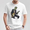 Halloween Cool Monster Playing Electric Guitar T-Shirt Funny Gifts