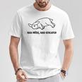 Hasi Müde Hasi Schlafiger Rabbit Slogan T-Shirt Lustige Geschenke