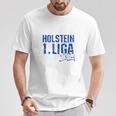 Holstein Football Kicken Fan Kiel Stadium Blue Blue T-Shirt Lustige Geschenke