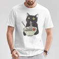 Japanese Cat Cat Eating Ramen Vintage Japanese Noodles T-Shirt Unique Gifts Japanese Cat Cat Eating Ramen Vintage Japanese Noodles T-Shirt Unique Gifts