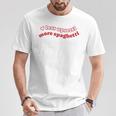 Less Upsetti Mehr Spaghetti T-Shirt Lustige Geschenke