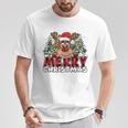 Lustiges Rentier Xmas Männer Frauen Familie Merry Christmas T-Shirt Lustige Geschenke