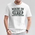 Made In 1972 Regalo 52 Anni 52 Compleanno Donna Uomo Con Collo A Maglietta Regalos divertidos