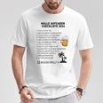 Mallorca 2024 Sauf Malle Ride Tasks Checklist Gray T-Shirt Lustige Geschenke