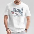 Maui Hawaii Surf Beachintage Souvenir Surfer Gray T-Shirt Lustige Geschenke