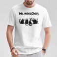 Her Menschen Cat Cat Motif T-Shirt Lustige Geschenke