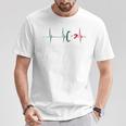 Mexico Heart Mexico Flag Heartbeat Ekg Pulse Mexican Roots T-Shirt Personalized Gifts