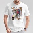 Moda Backprint Ragazza Cuffia Musica Moda Maglietta Regalos divertidos