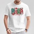 Nana Claus Christmas Pajama Santa Claus Family Matching T-Shirt Personalized Gifts