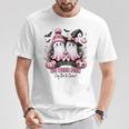 In October We Wear Pink Ghost Witch Breast Cancer Awareness T-Shirt Unique Gifts